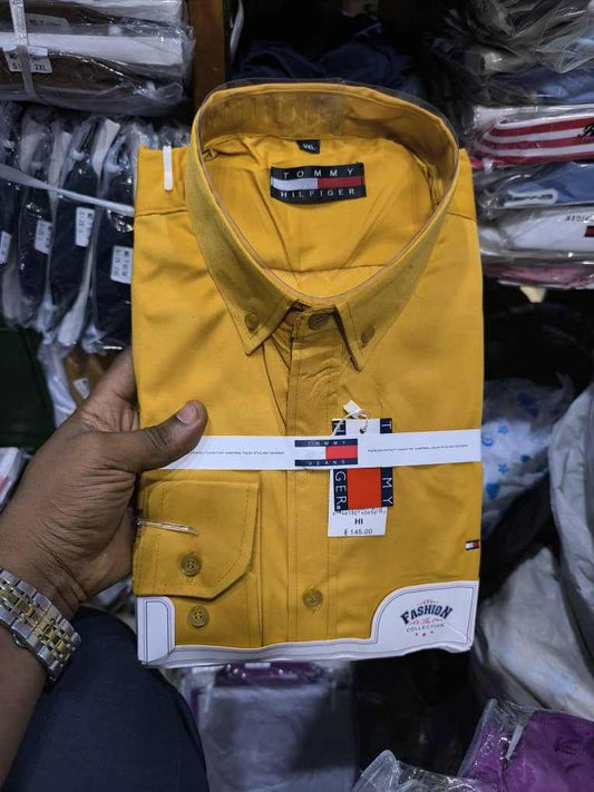 CHEMISE TOMMY JAUNE