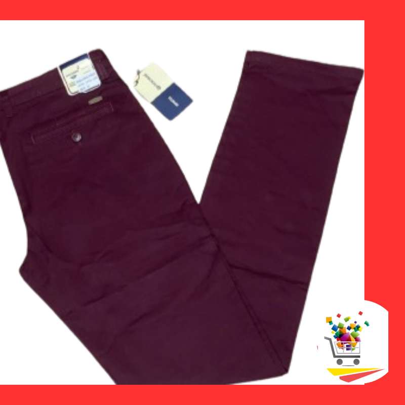 PANTALON HOMME ROUGE BORDEAU