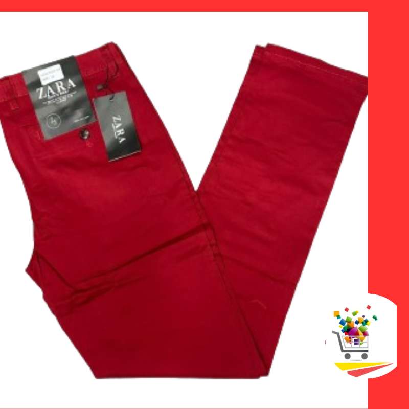 PANTALON HOMME ROUGE VIF