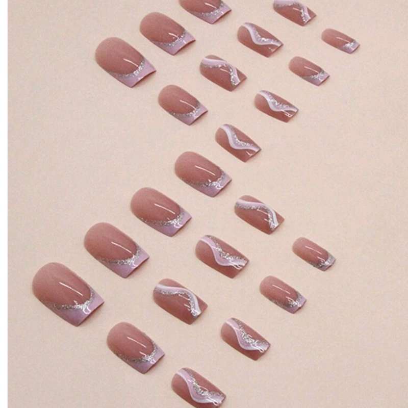 FAUX ONGLES PERMANANT ROSE PALLAITEE