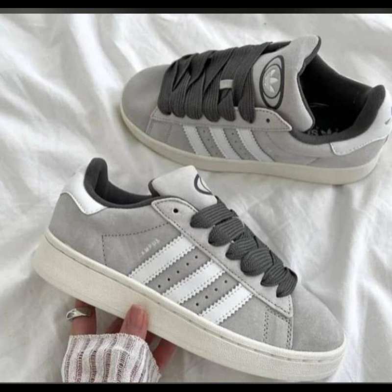 ADIDAS CAMPUS COULEUR GRIS BLANC